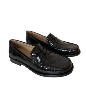 Cole Haan Lana Luxe Penny Loafer black patent leather women’s size 7B